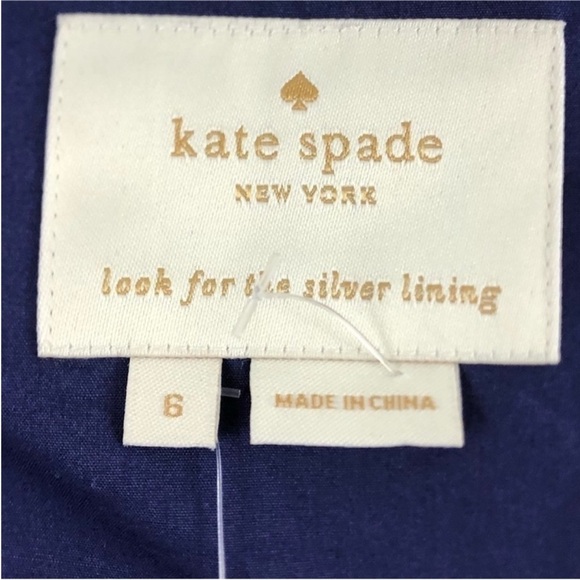 Kate Spade Blue Dress with Peacock Design - Picture 5 of 10